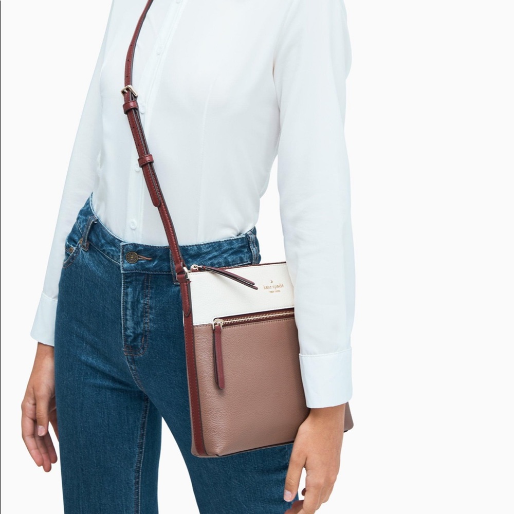 NWT Kate Spade Jackson Colorblock Cross-body Purse